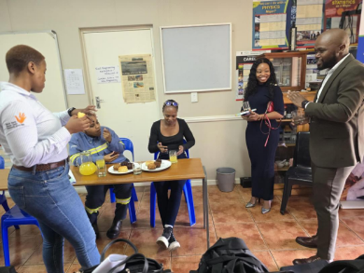 Panelists and guests sharing a light moment during the Grade 12 Career Panel Discussion 2026